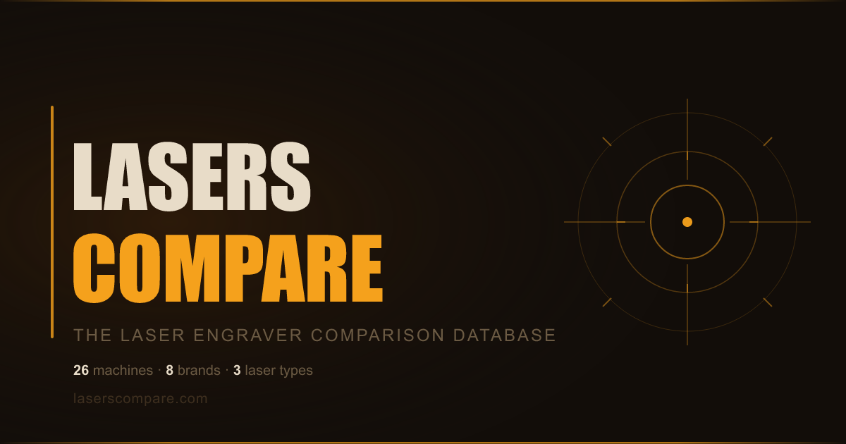 LasersCompare Is Live — Free Laser Engraver Comparison Database illustration